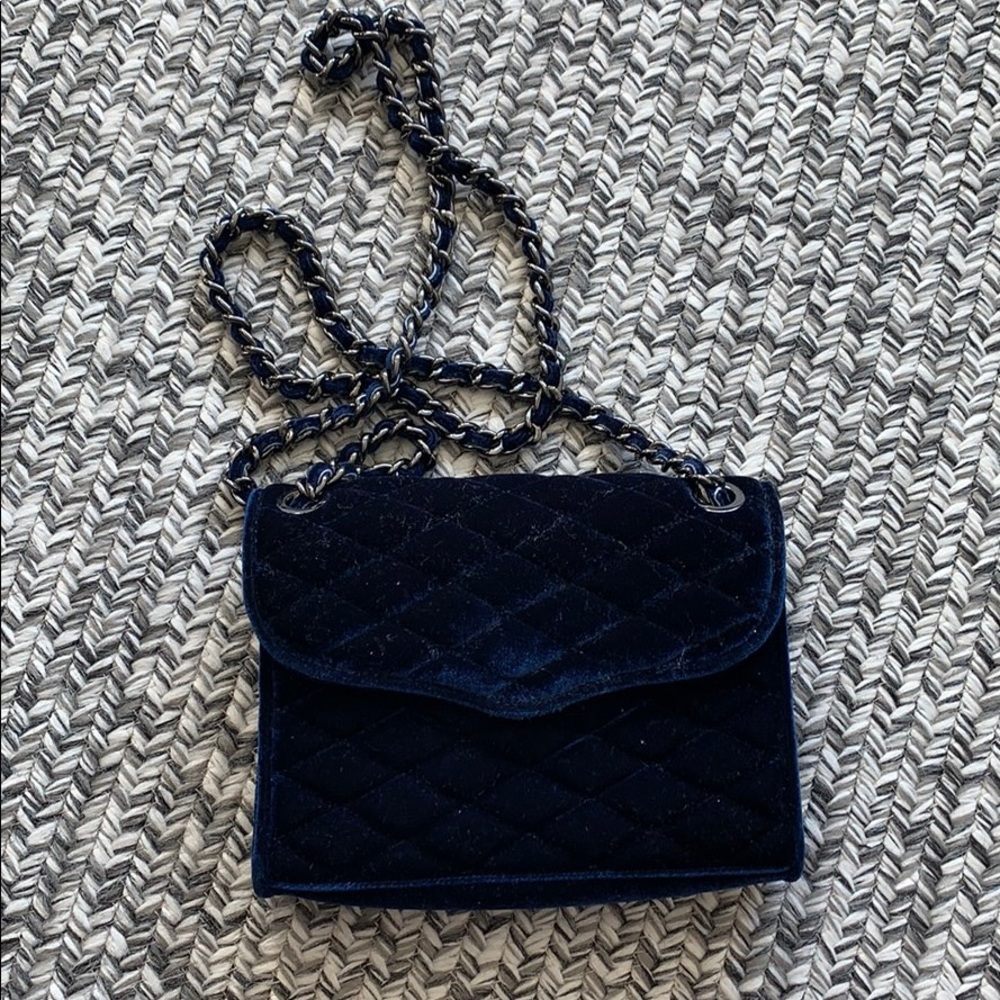 SOLD - Rebecca Minkoff velvet crossbody back